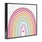 Stupell Industries Rainbow Love & Heart Framed Giclee, design by Susan Ball